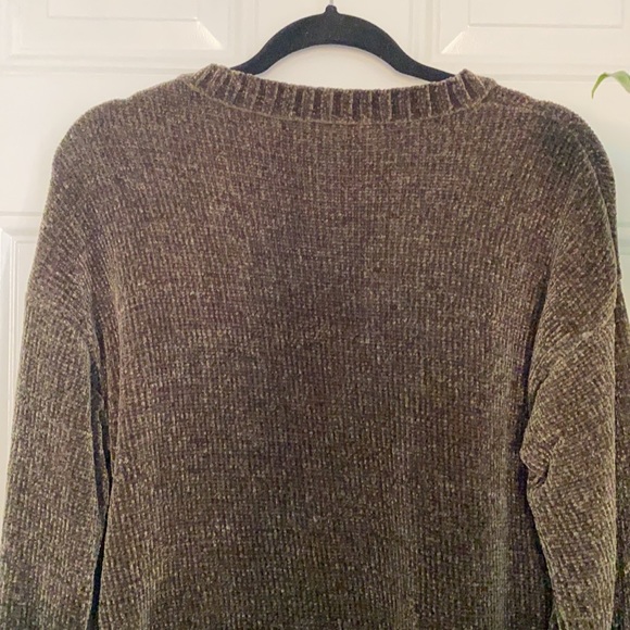 Olive green oversized sweater - Picture 3 of 5